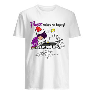 Prince Makes Me Happy Schroeder Snoopy Peanuts Shirt